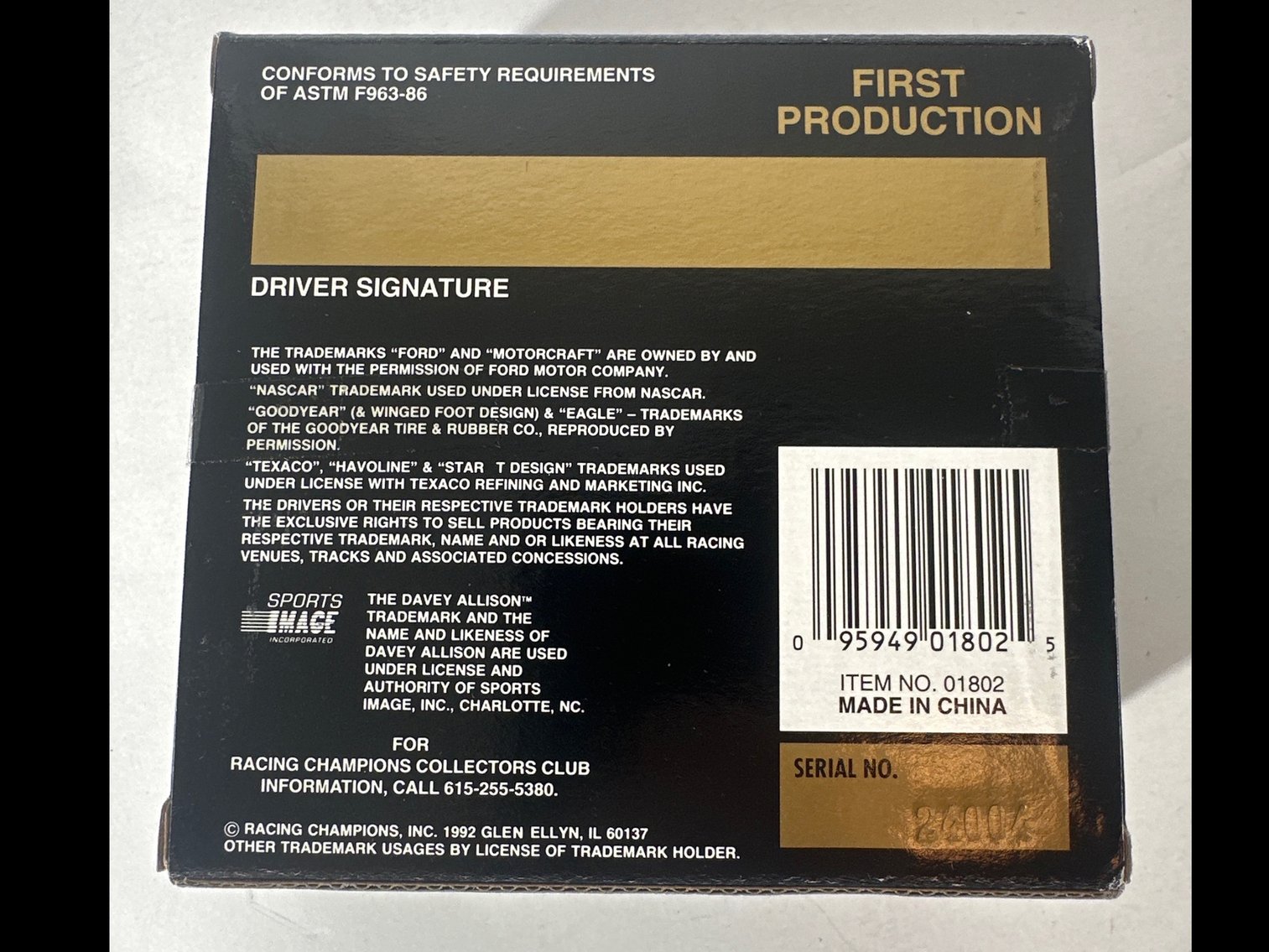 Image for DAVEY ALLISON