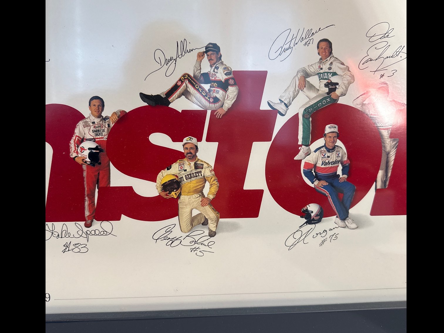 Image for FRAMED NASCAR POSTER