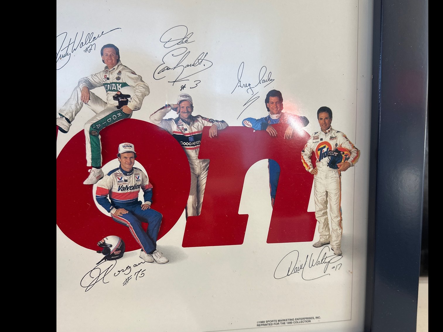 Image for FRAMED NASCAR POSTER