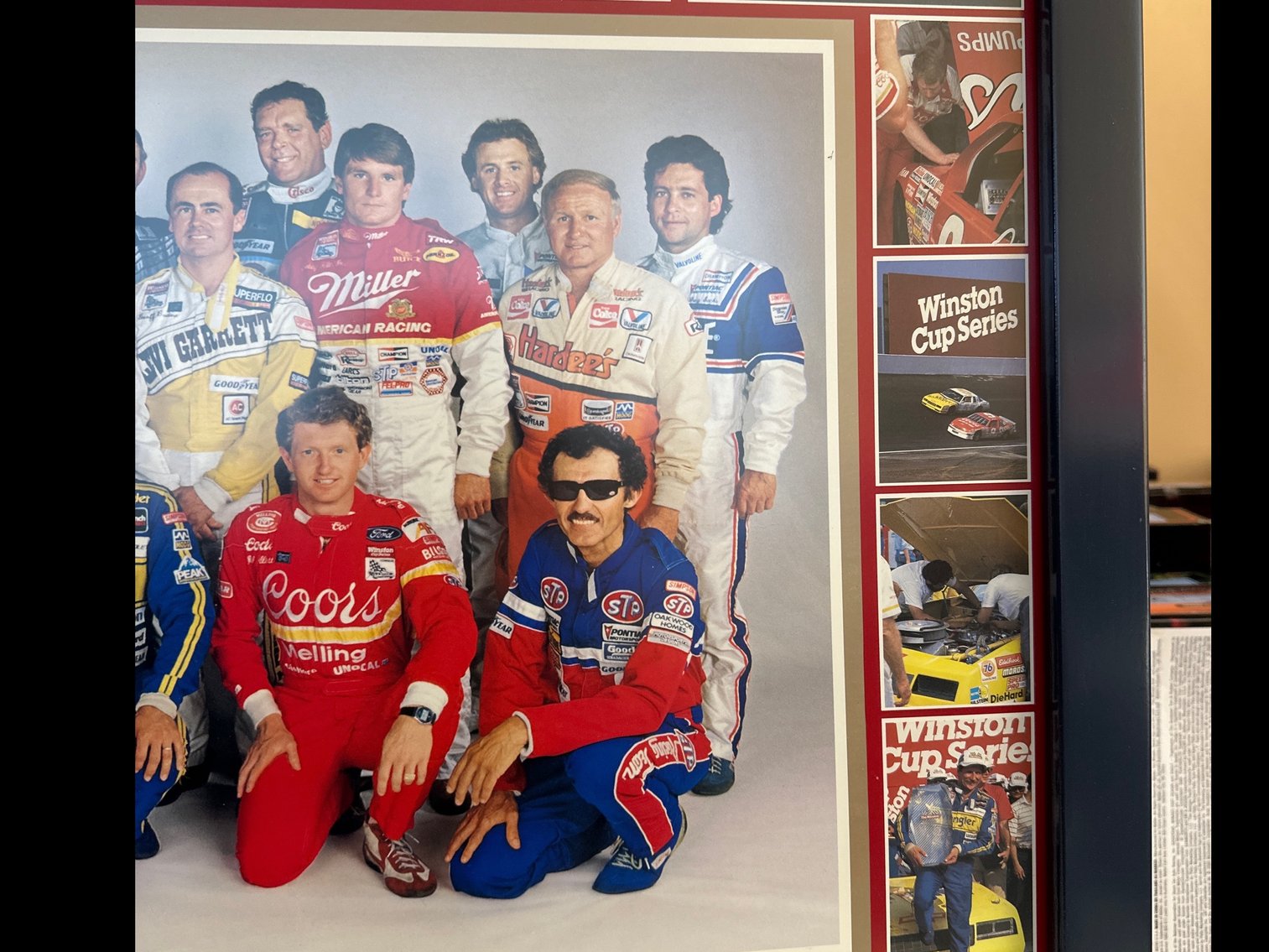 Image for FRAMED NASCAR POSTER