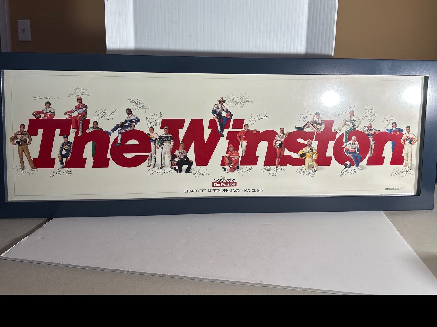 Image for FRAMED NASCAR POSTER