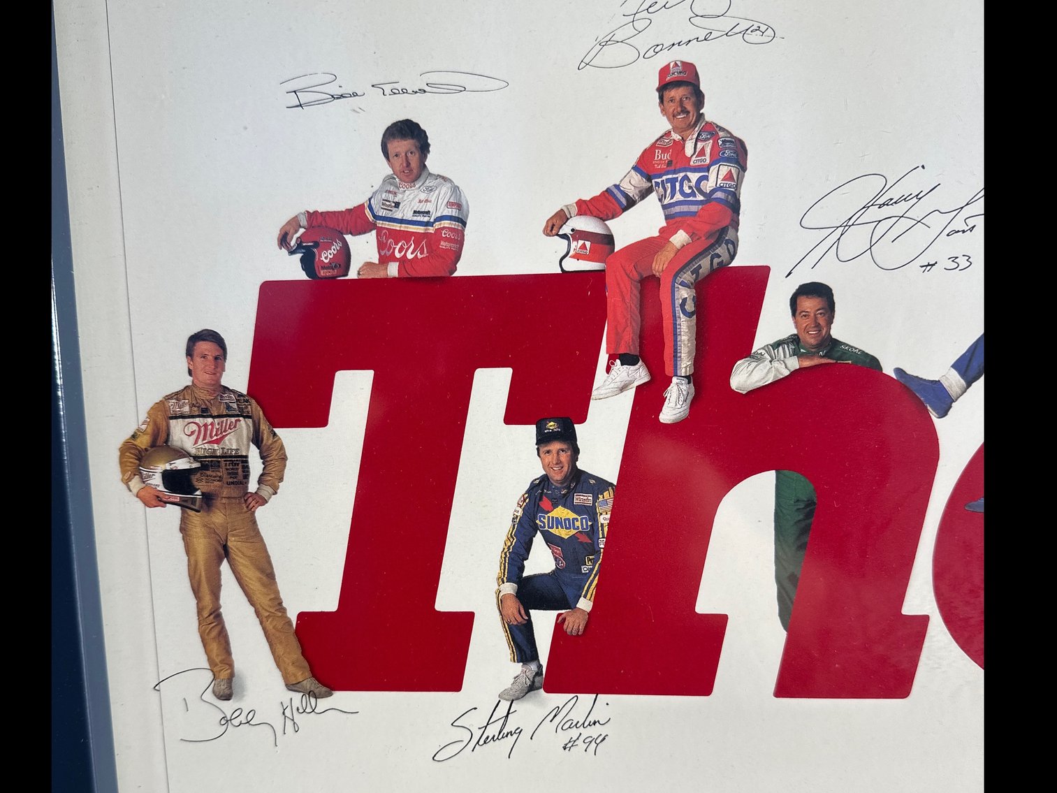 Image for FRAMED NASCAR POSTER