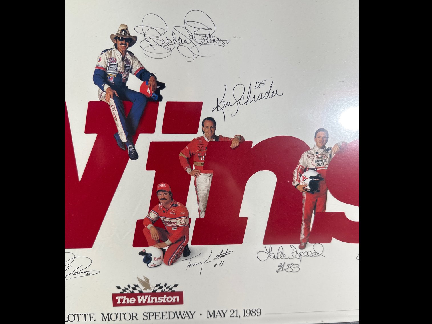 Image for FRAMED NASCAR POSTER