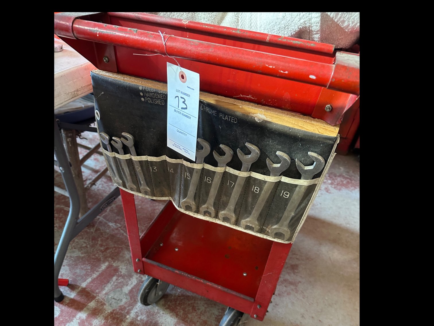 Image for Wrenches and tool cart