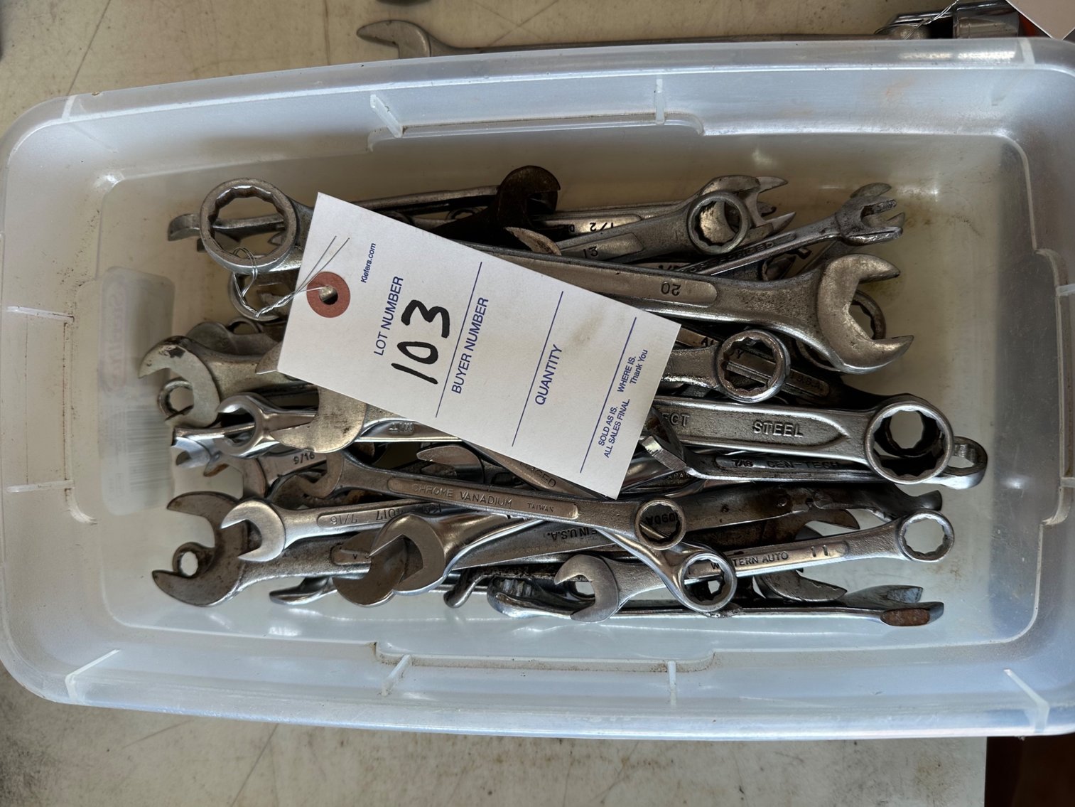 Image for Assorted wrenches