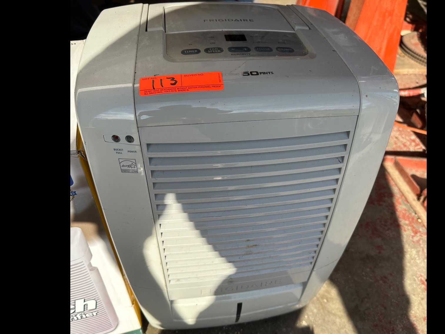Image for Frigidaire dehumidifier