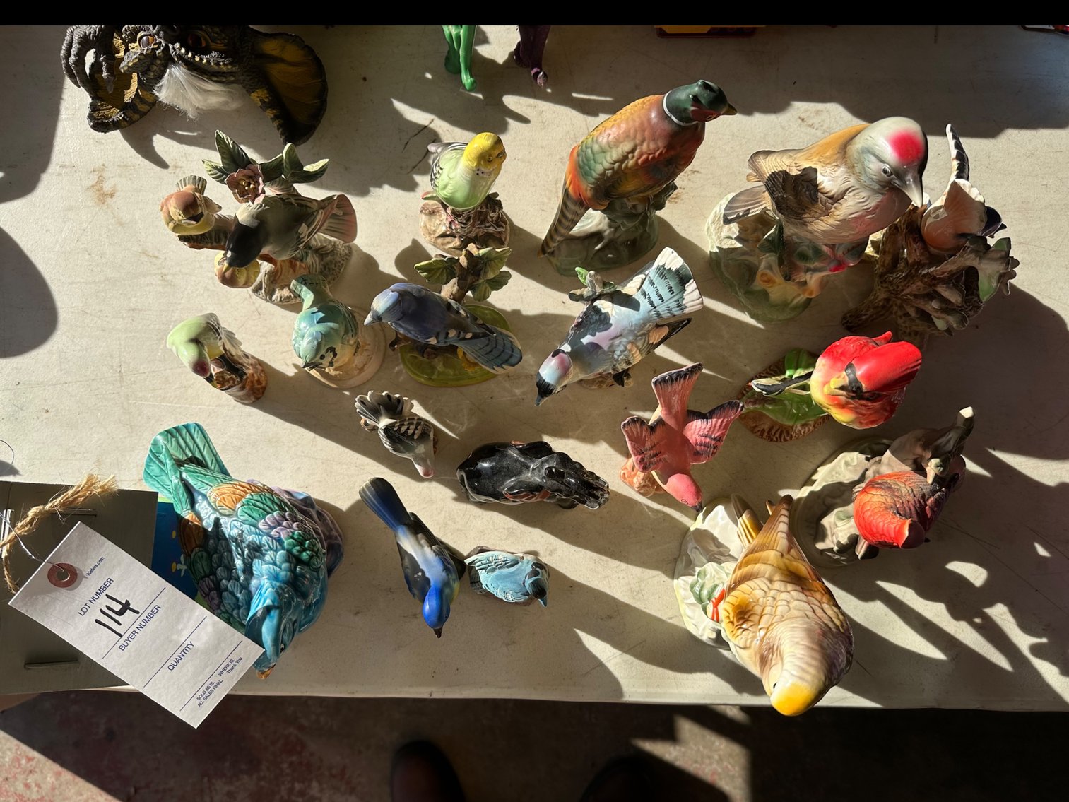 Image for Assorted porcelain birds and birdhouse