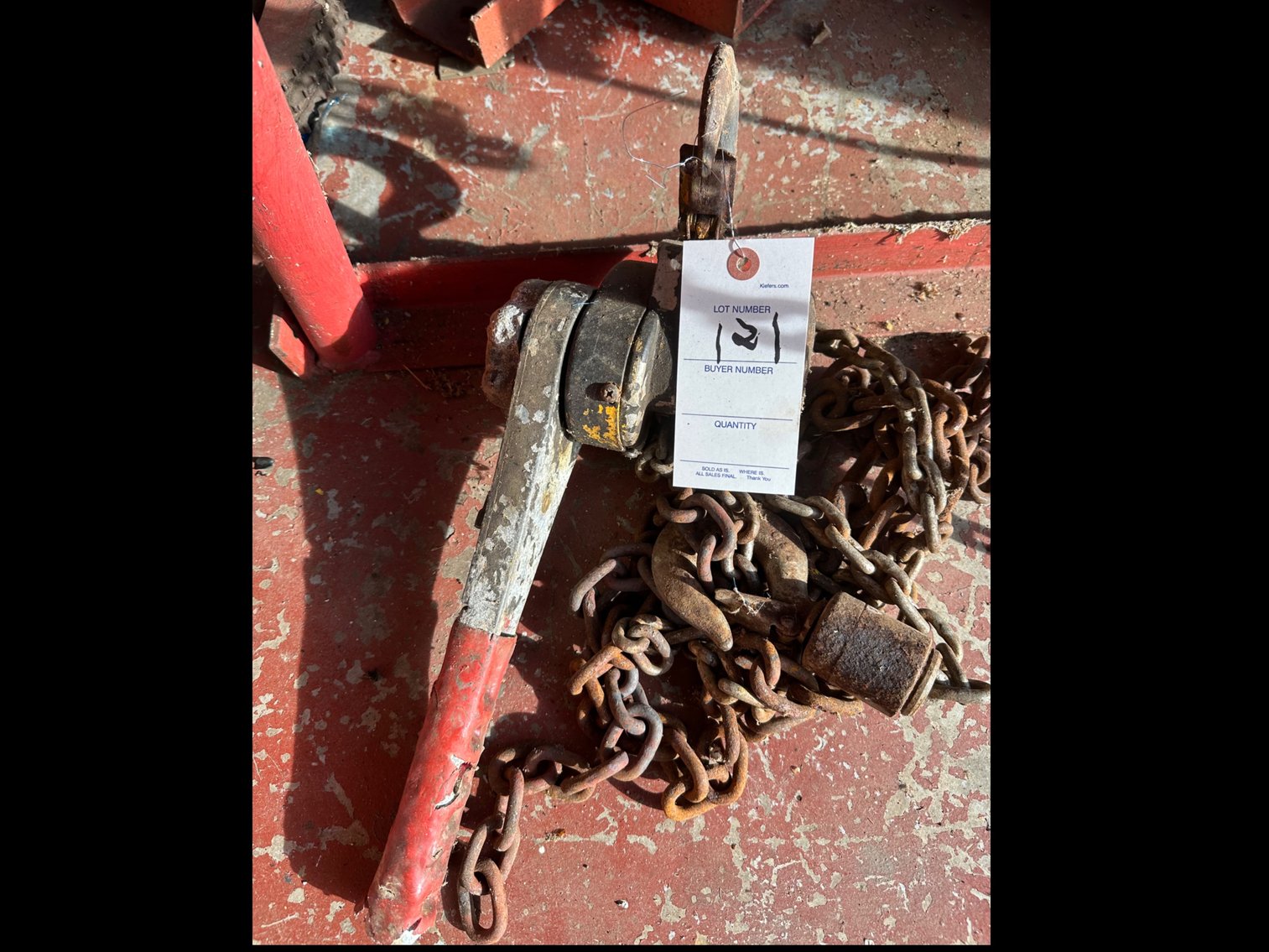 Image for Small chain hoist, and  hand Cable Puller