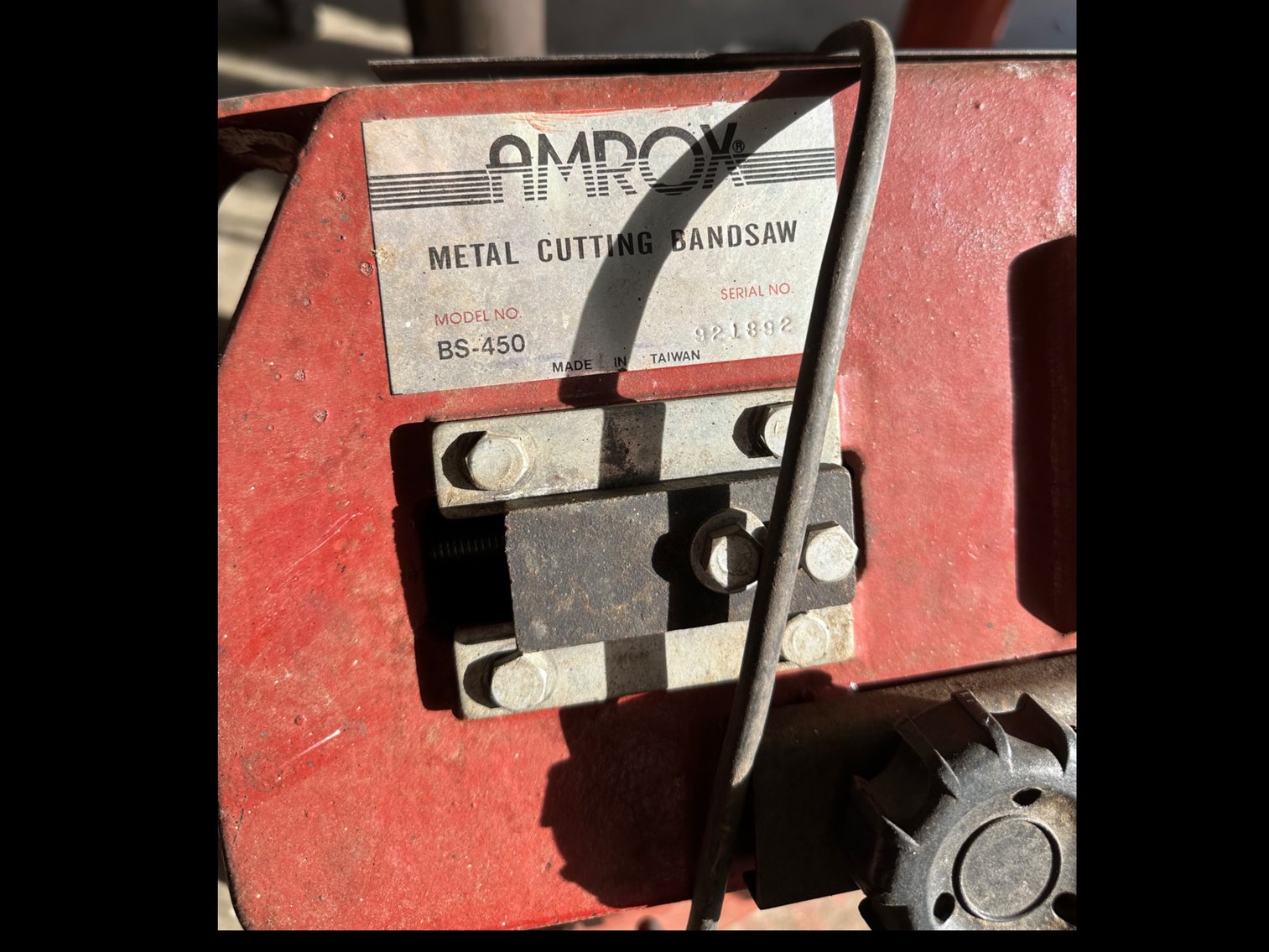 Image for Amrox metal cutting bandsaw