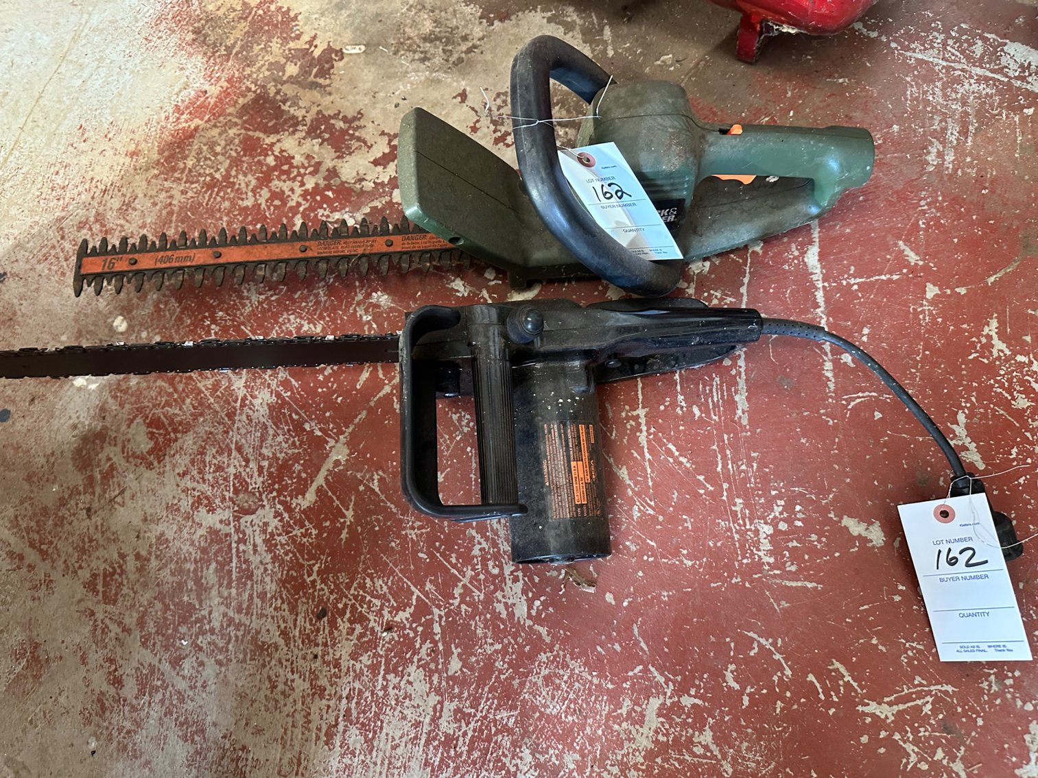 Image for Black & Decker, hedge trimmer and Remington electric chainsaw