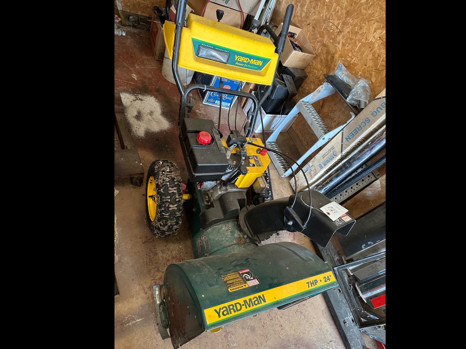 Image for Yard man 7 hp 24 inch snowblower