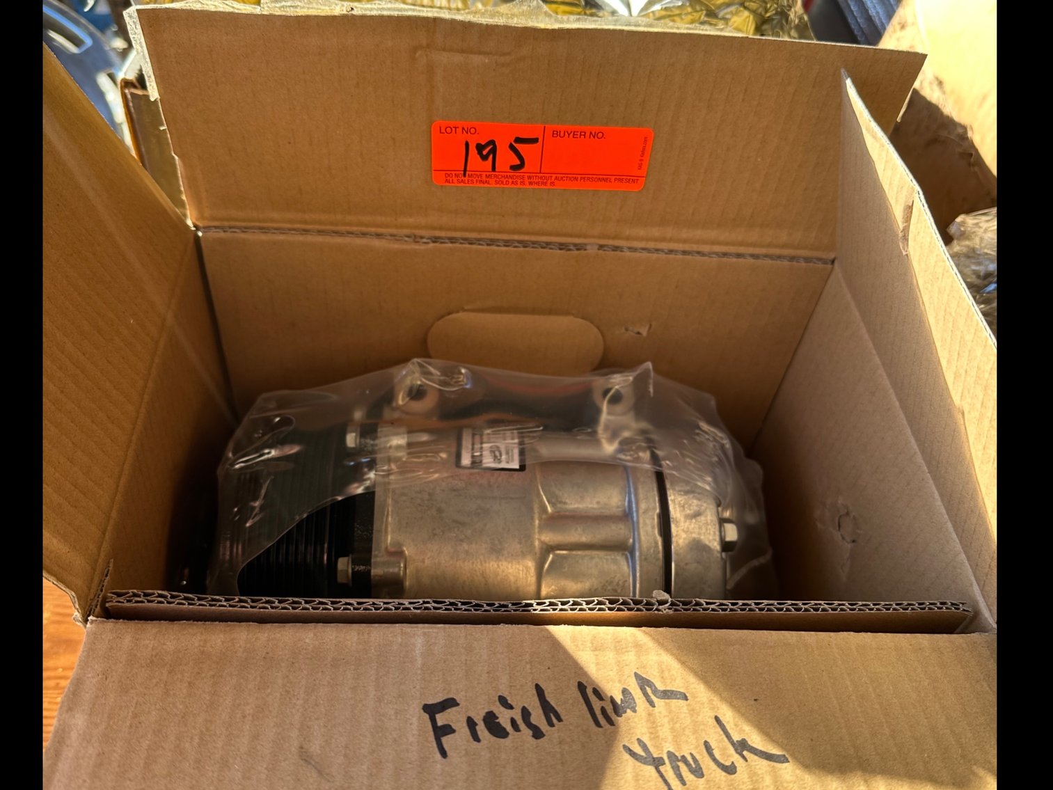 Image for Air conditioning compressor for a freightliner