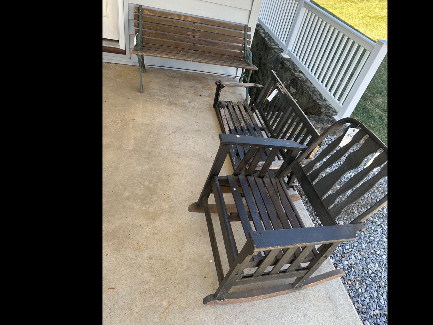 Image for Outdoor furniture, bench, swing and chair