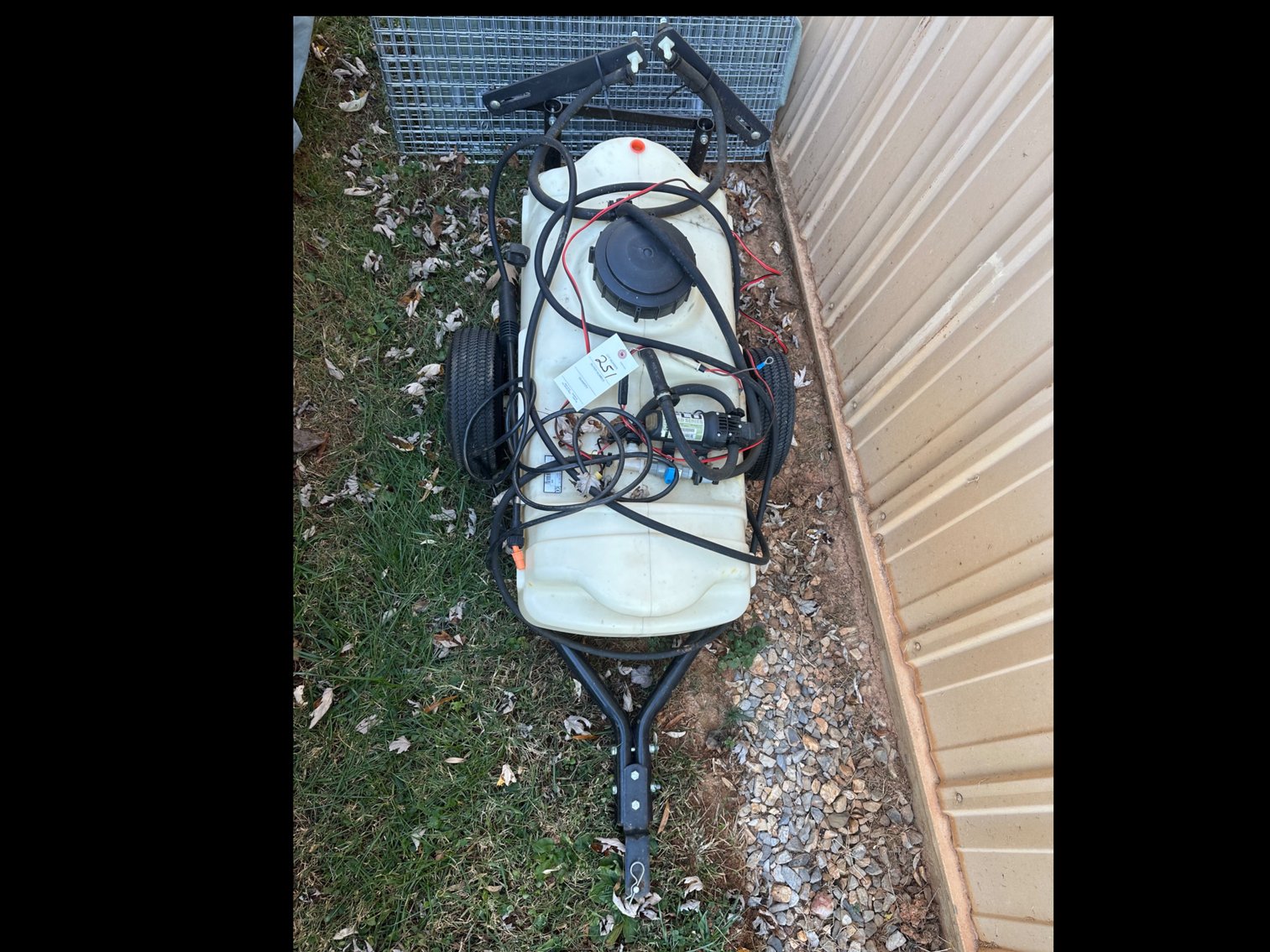 Image for Pull behind sprayer with electric pump