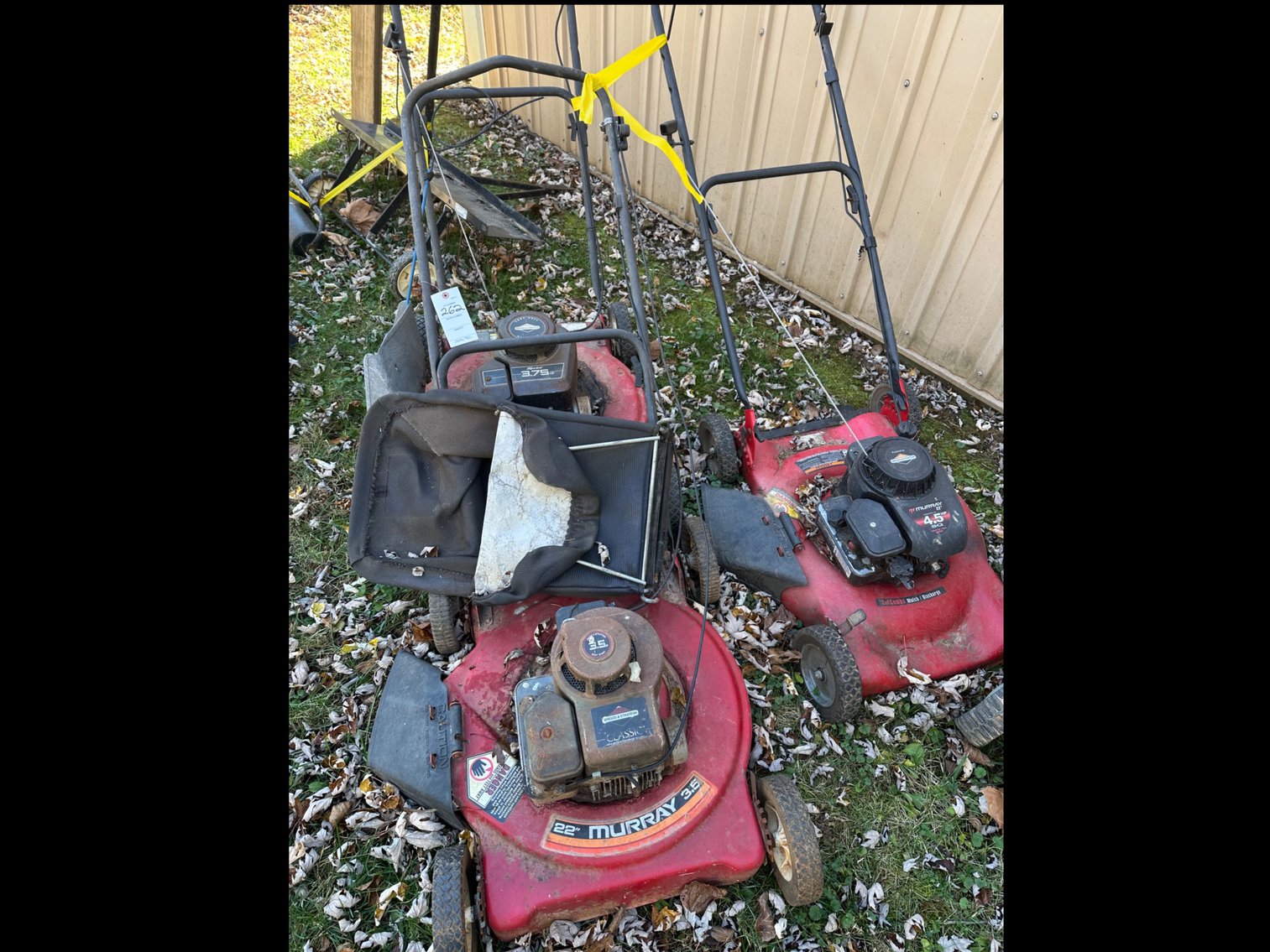Image for Three push mowers for parts