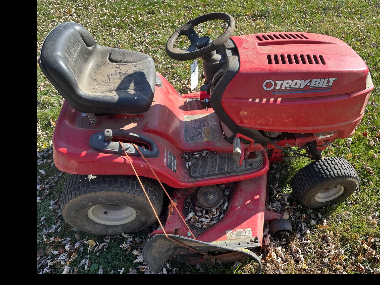 Image for Troy Bilt riding mower, may need new battery