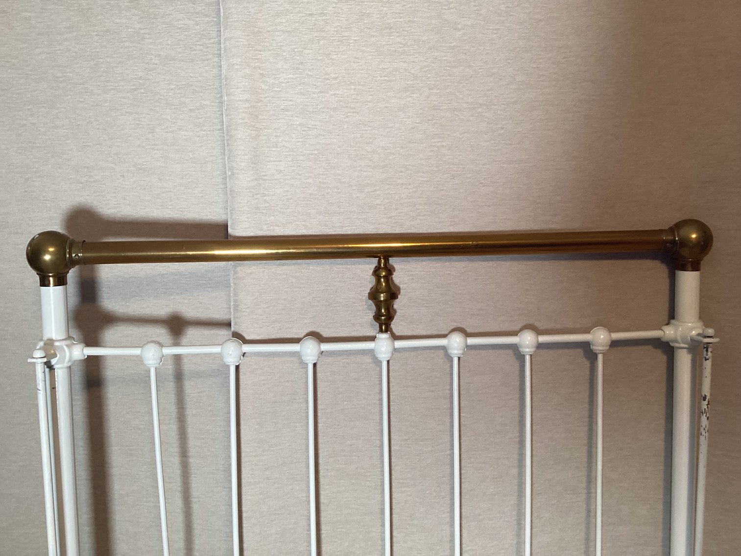 Image for Brass and Iron Baby Bed