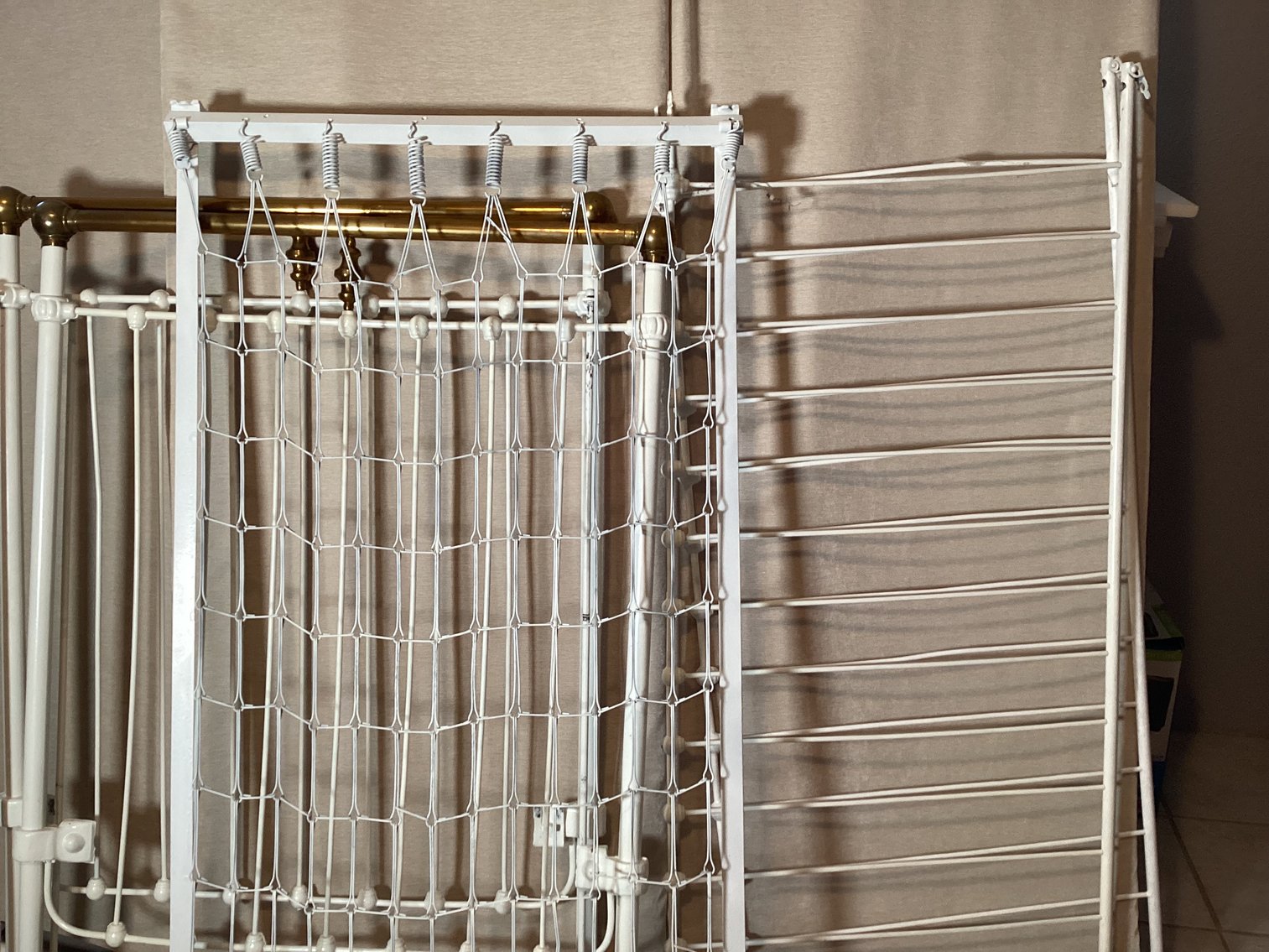 Image for Brass and Iron Baby Bed