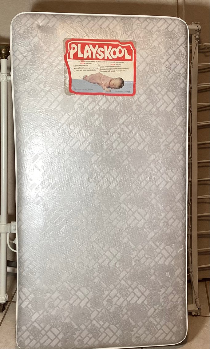 Image for Brass and Iron Baby Bed