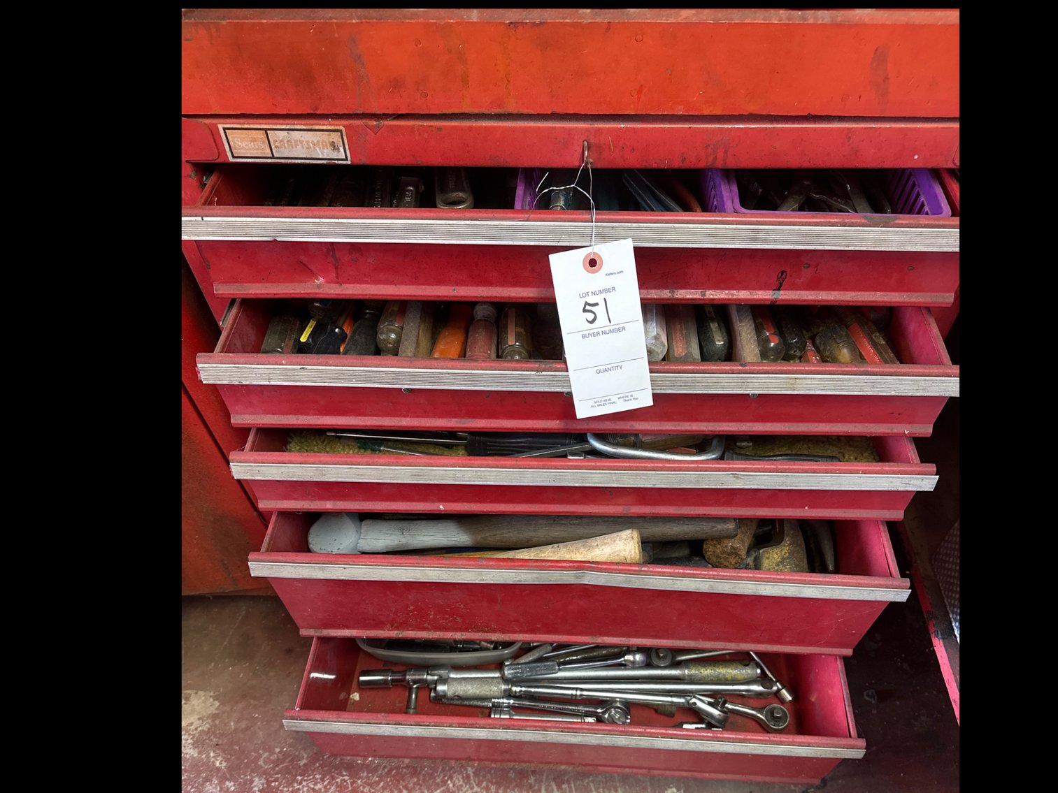 Image for Five drawer craftsman toolbox