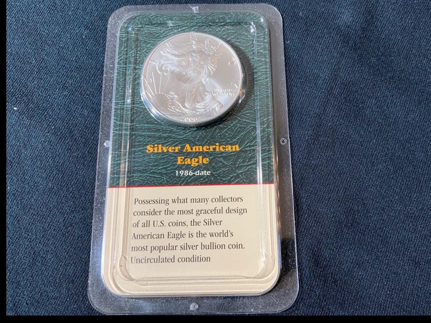 Image for 2000 USA SILVER EAGLE DOLLAR