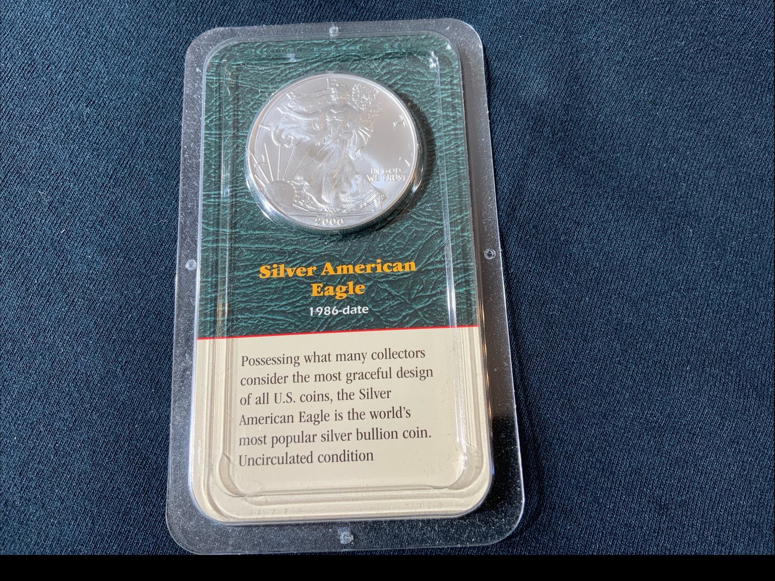 Image for 2000 USA SILVER EAGLE DOLLAR