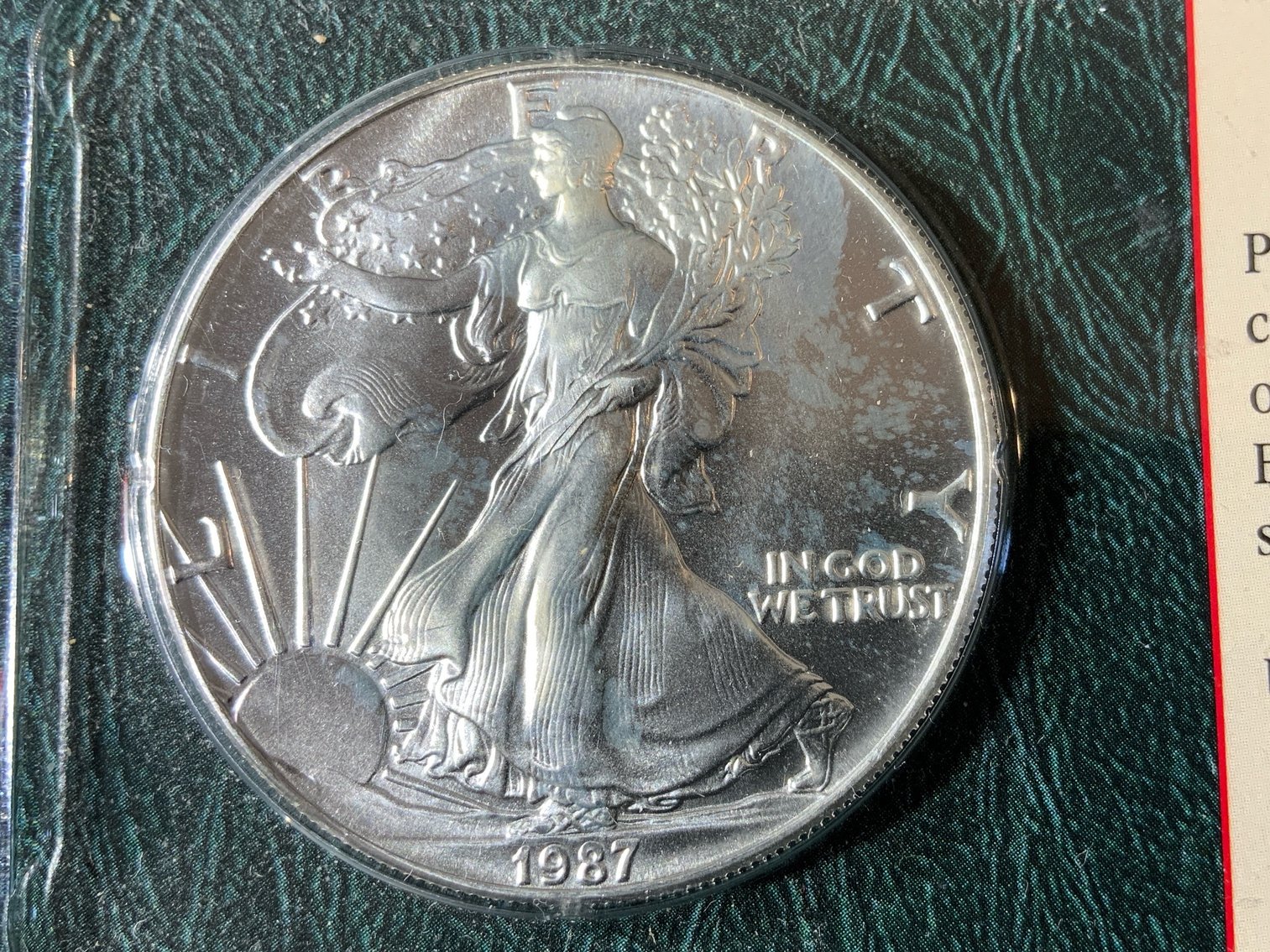 Image for 1987 USA SILVER EAGLE DOLLAR