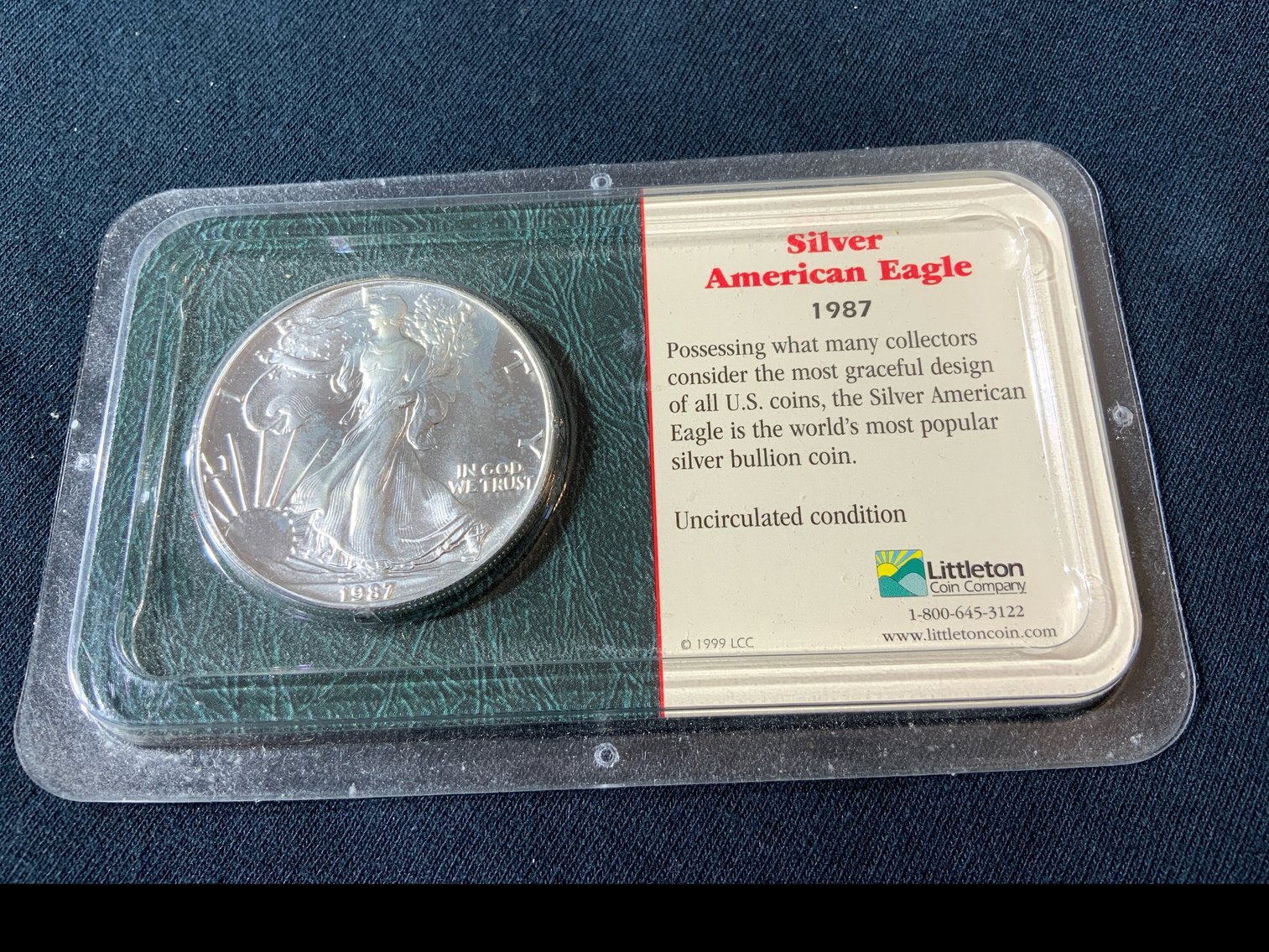 Image for 1987 USA SILVER EAGLE DOLLAR