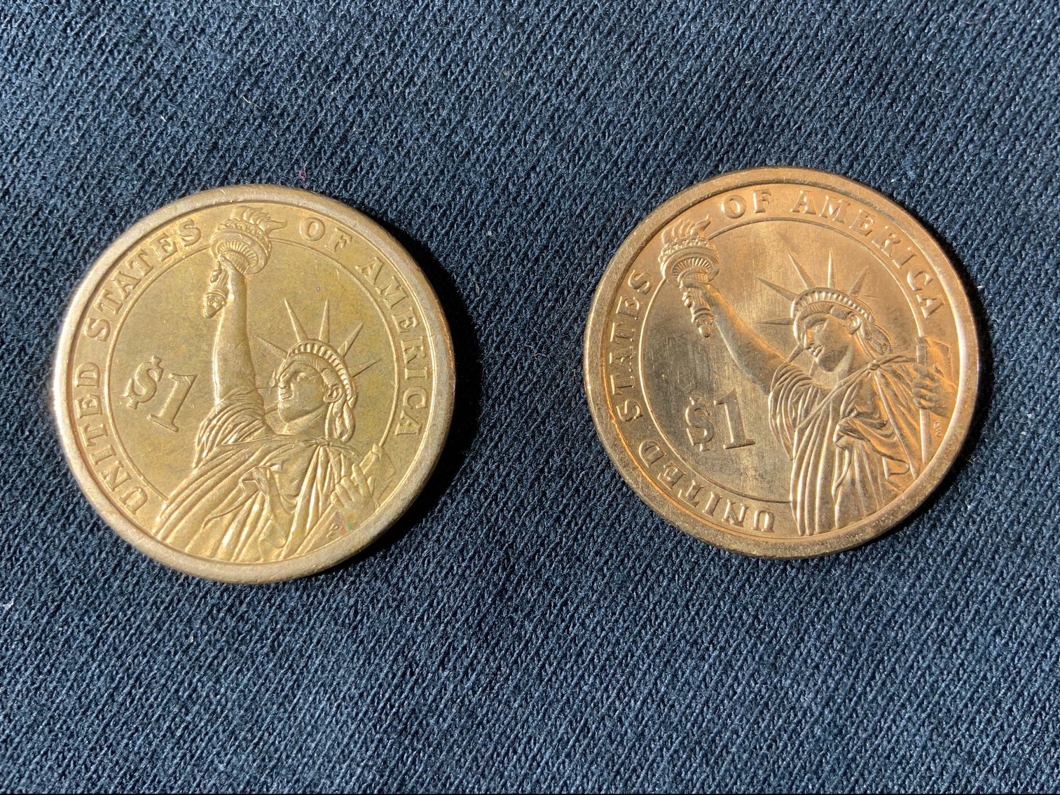 Image for USA PRESIDENT DOLLAR JOHN TYLER and USA PRESIDENT DOLLAR JAMES MONROE