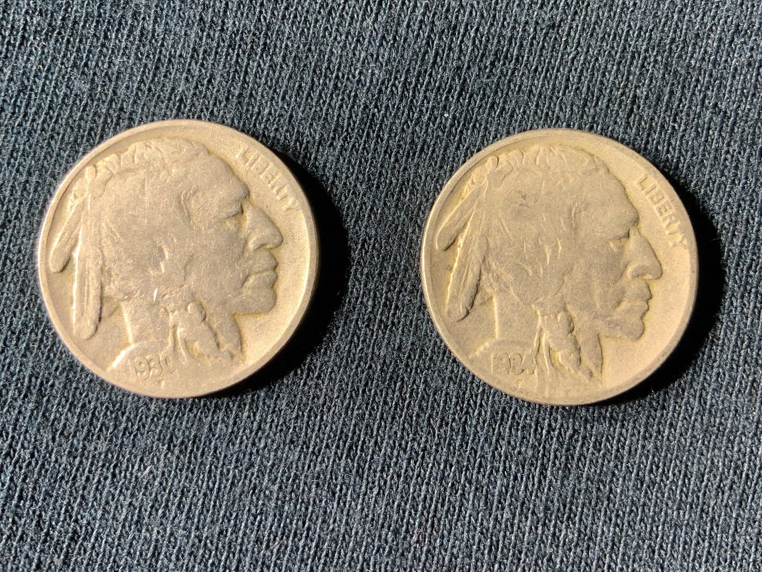 Image for 1930 & 1934 USA BUFFALO NICKEL