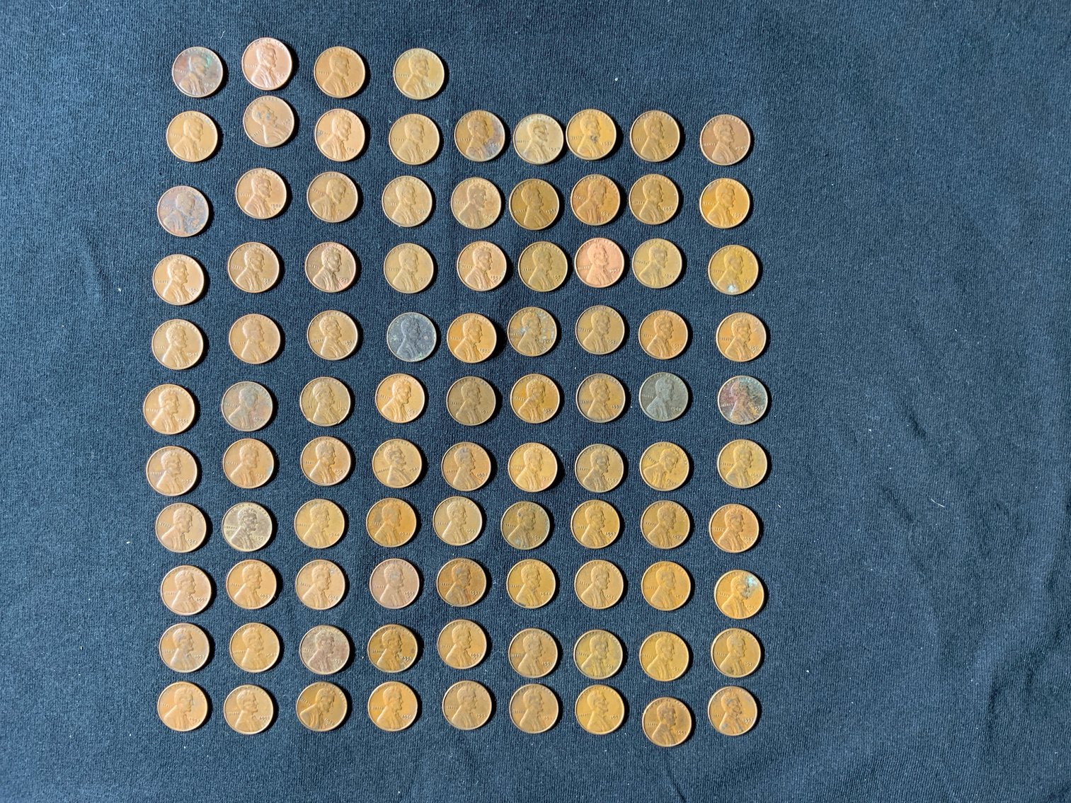 Image for USA LINCOLN WHEAT PENNYS. 94 COINS