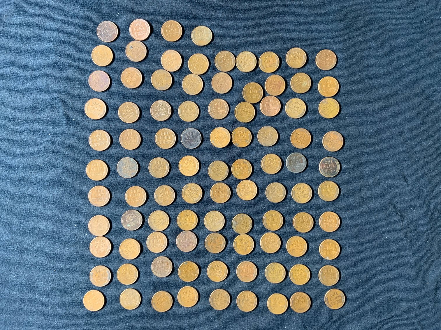 Image for USA LINCOLN WHEAT PENNYS. 94 COINS