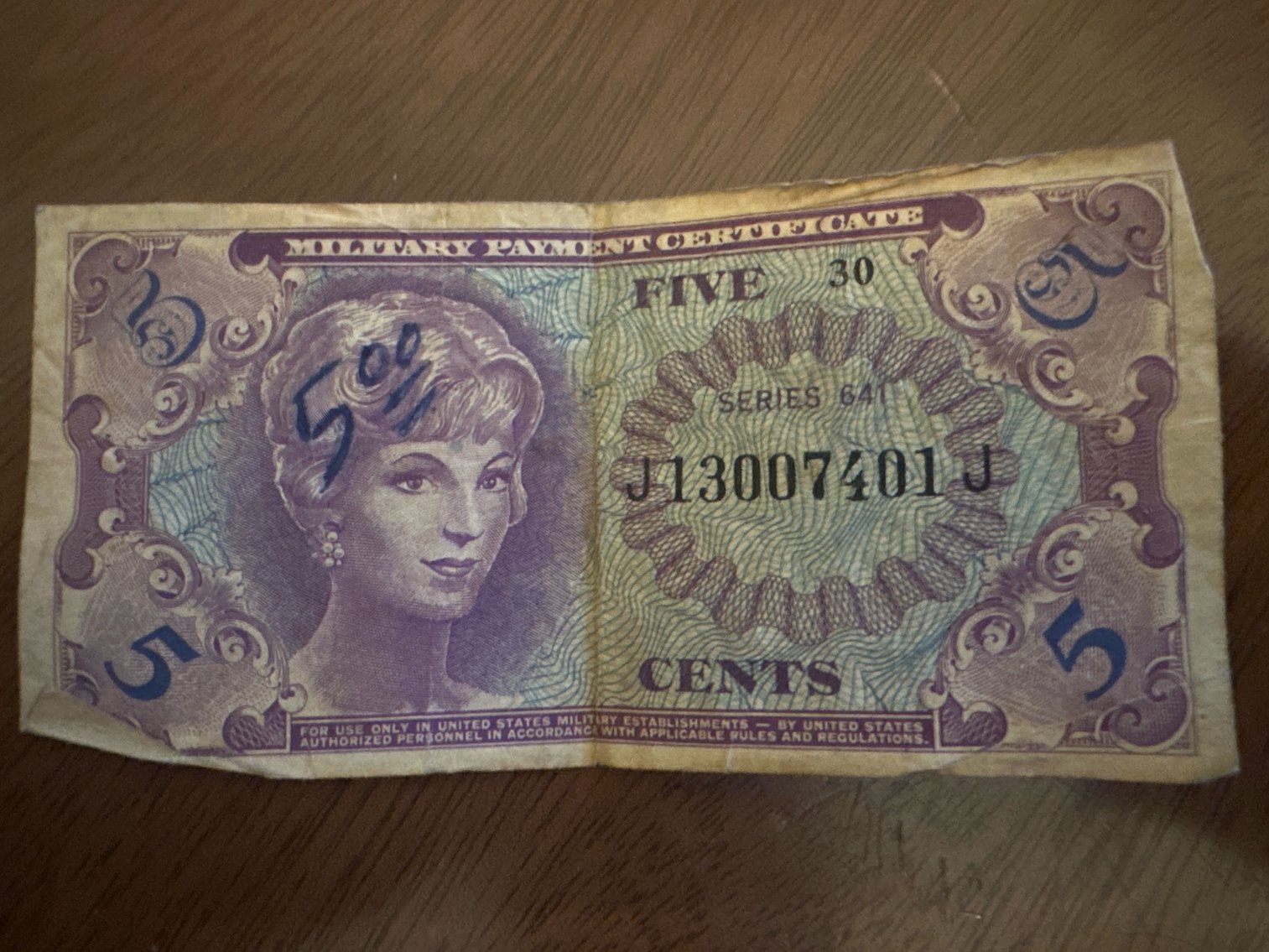 Image for MILITARY PAYMENT CERTIFICATE