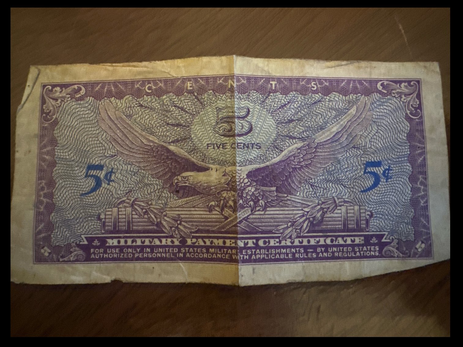 Image for MILITARY PAYMENT CERTIFICATE