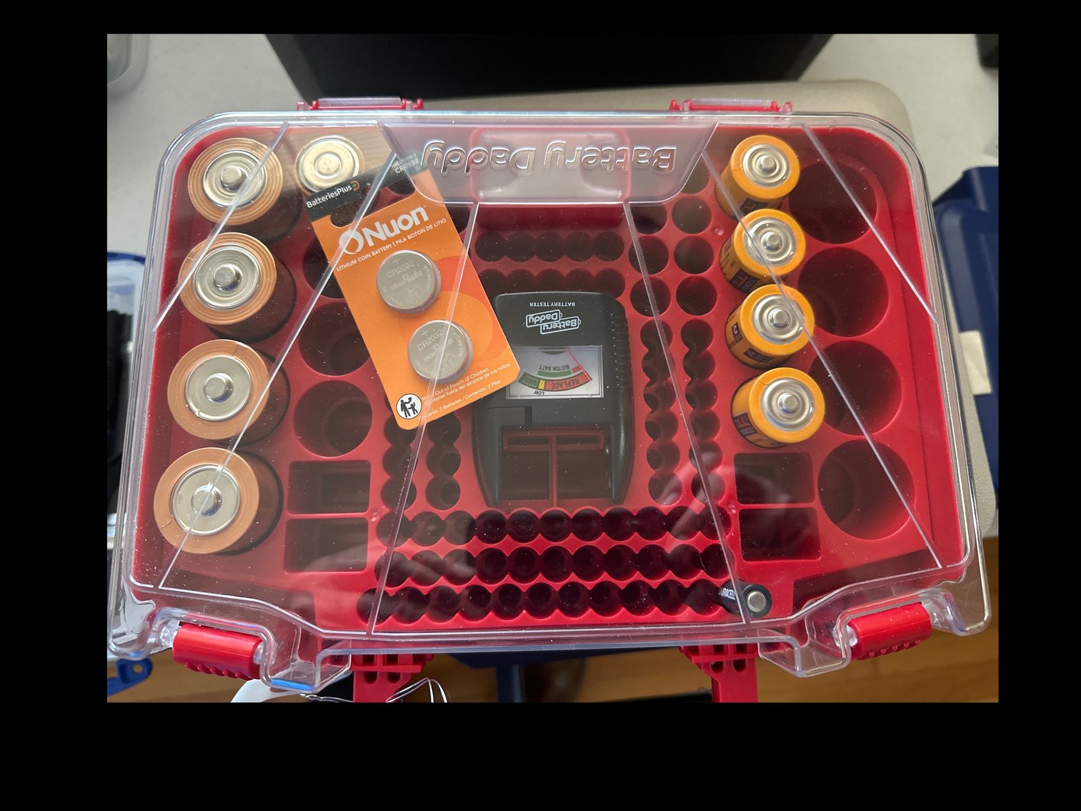 Image for Box of flashlights and Batteries
