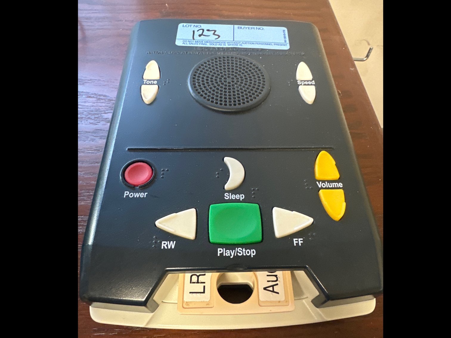 Image for Library of Congress book reader for the blind