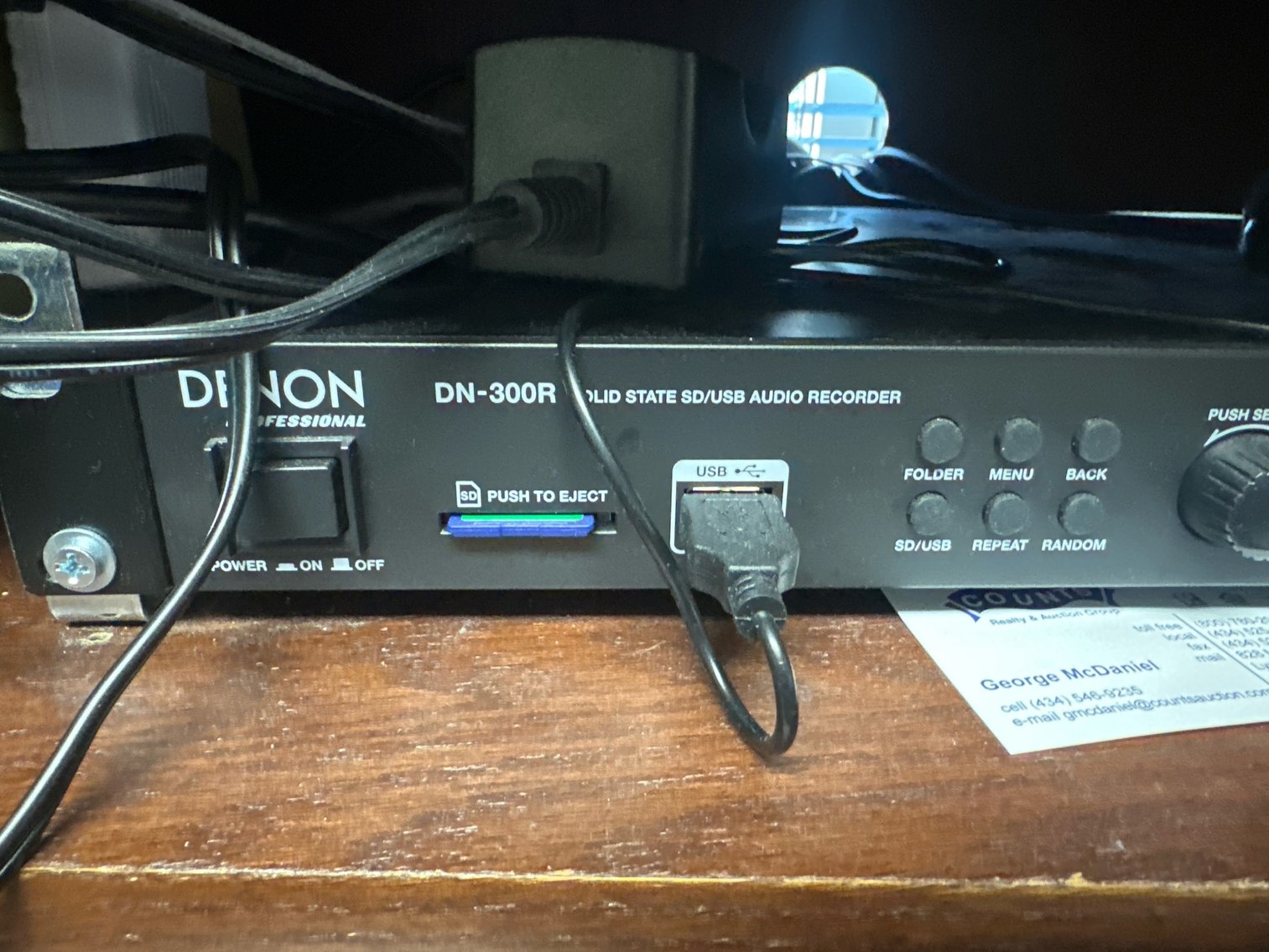 Image for Denon 300 R audio recorder, stereo rack and contents