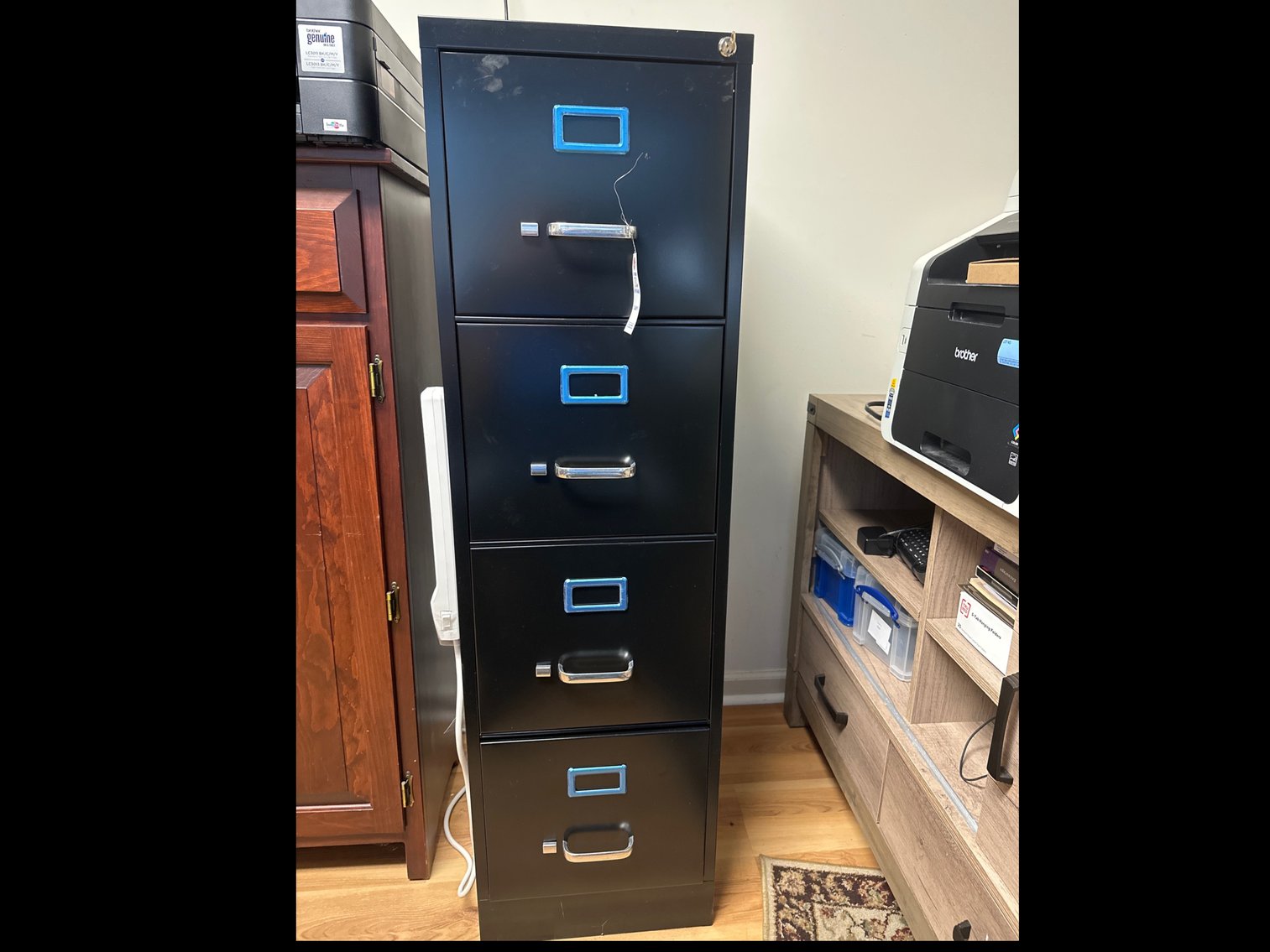 Image for Four drawer locking file cabinet