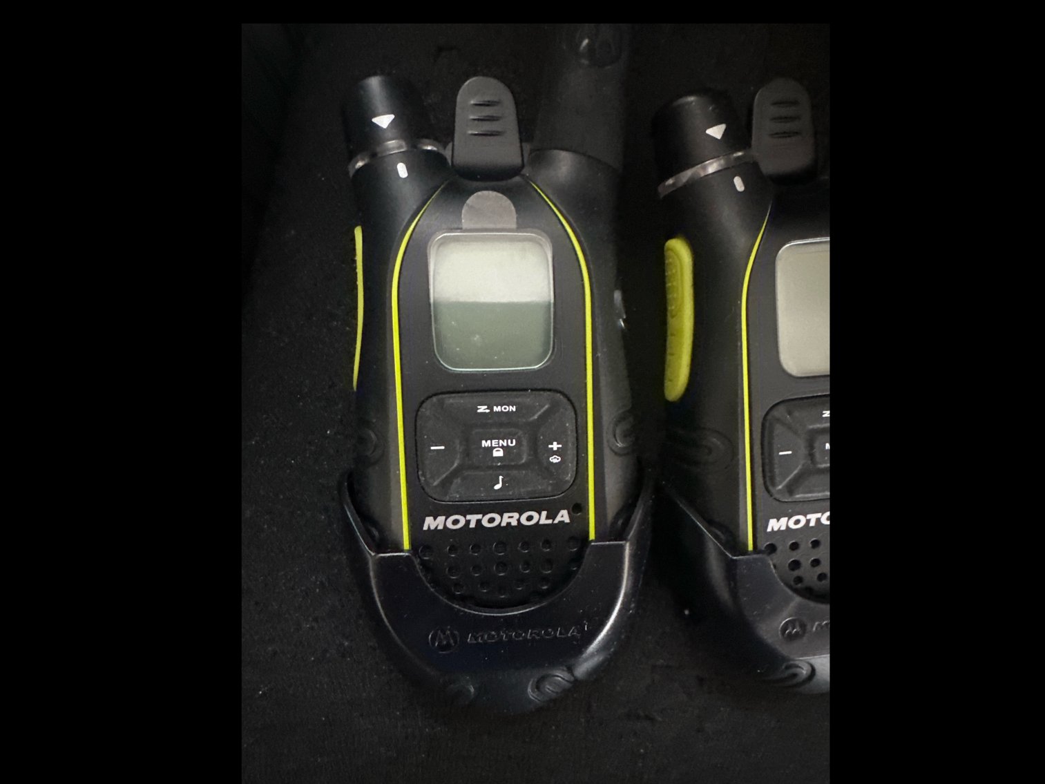Image for Motorola walkie-talkies and Whistler scanner missing battery pack
