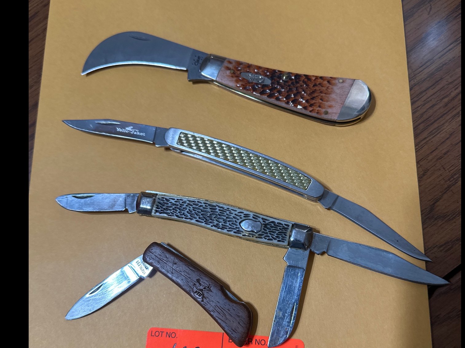 Image for Four pocket knives, one case