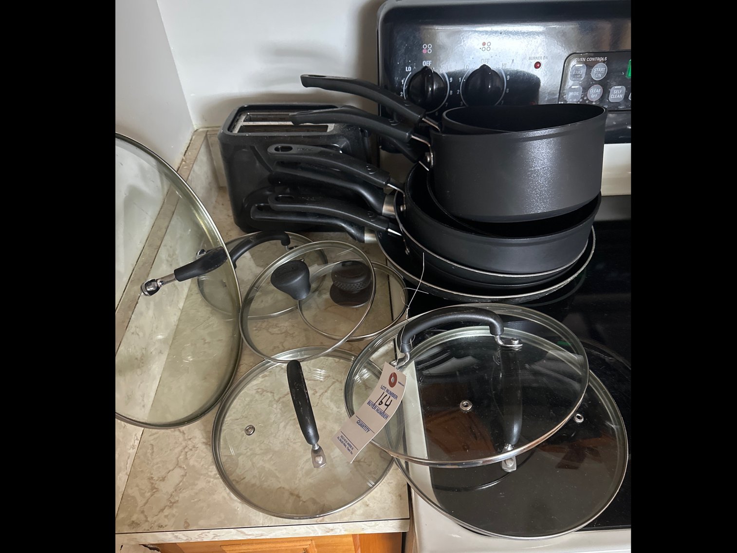 Image for Set of pots and pans and toaster