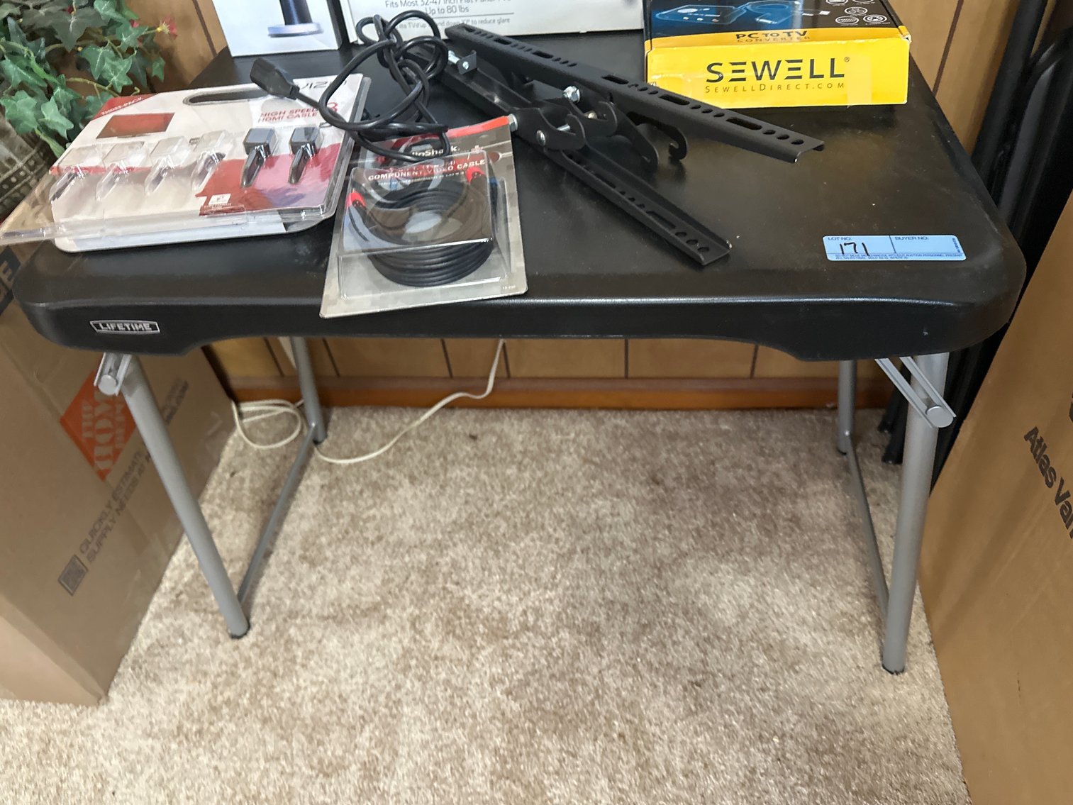 Image for Small folding lifetime table and contents