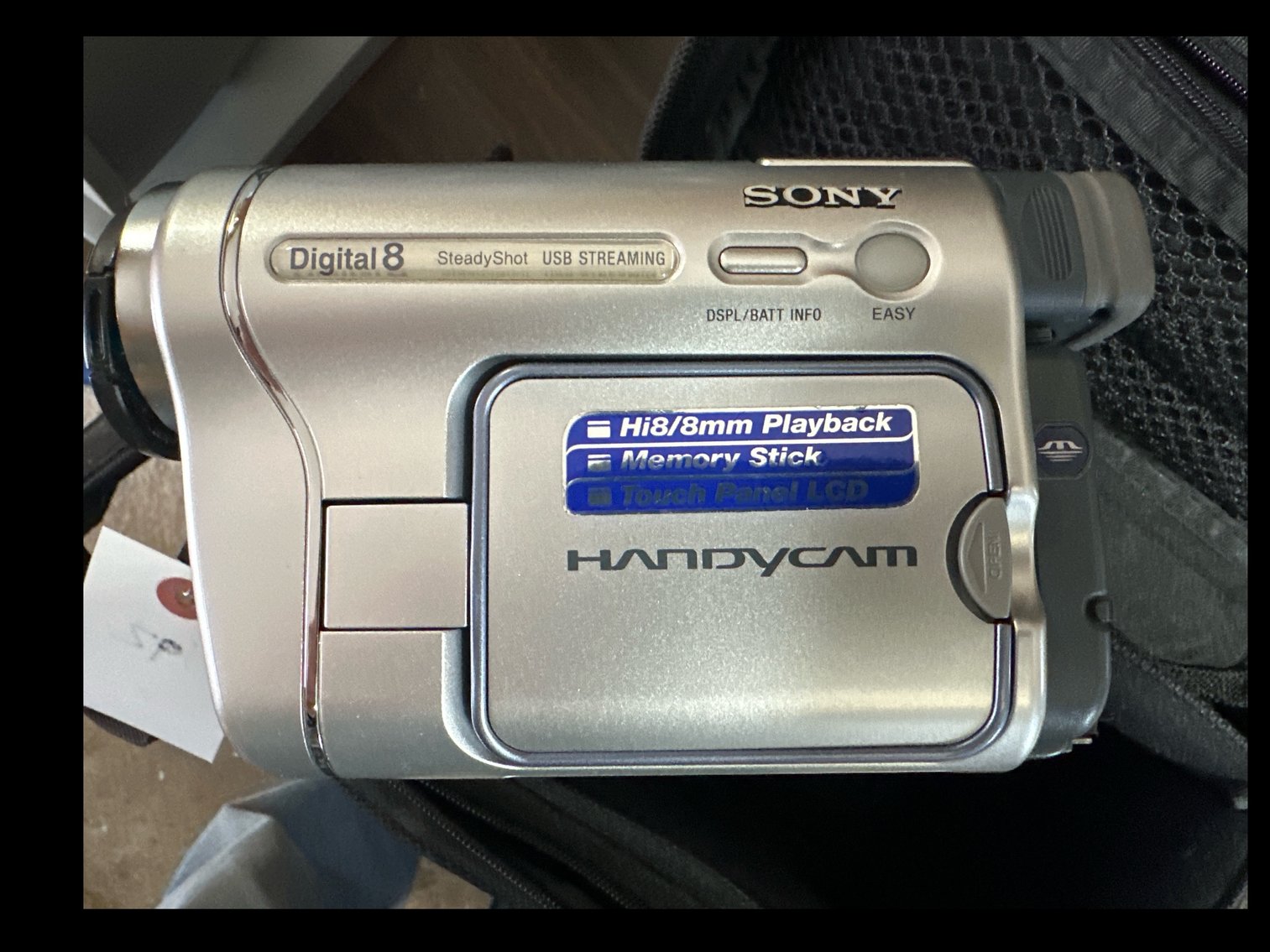 Image for Sony digital eight camcorder. Not tested.