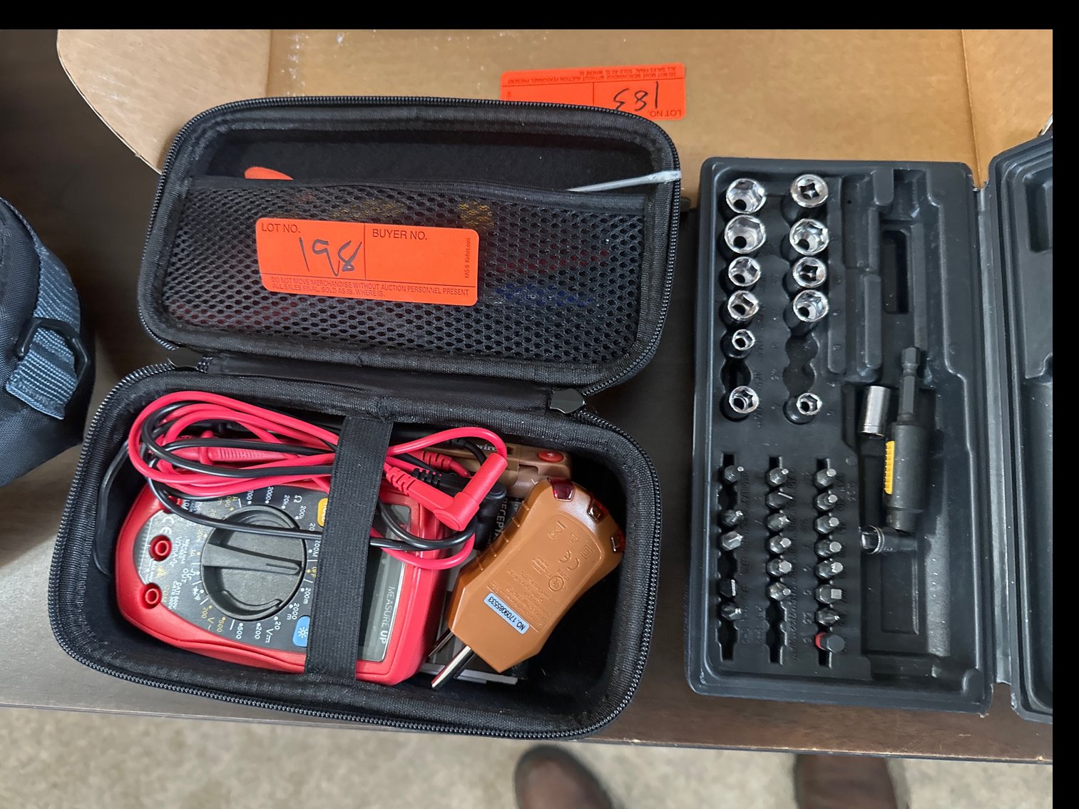 Image for Digital voltage meter and small socket set missing parts
