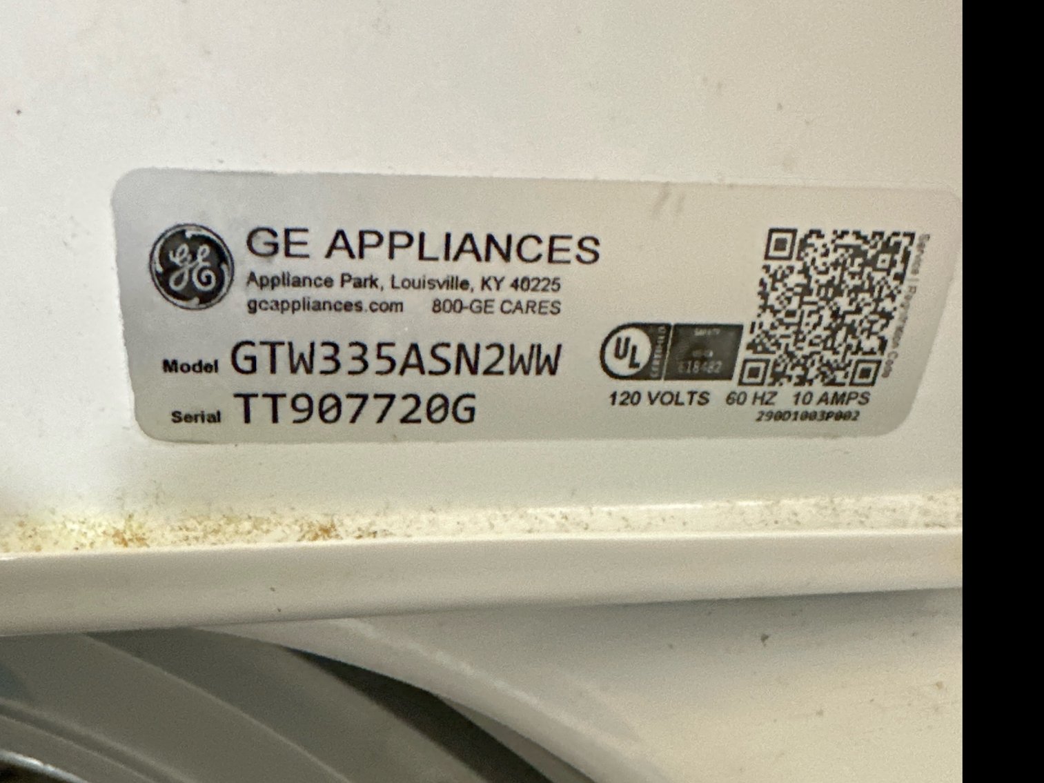 Image for GE washer and dryer