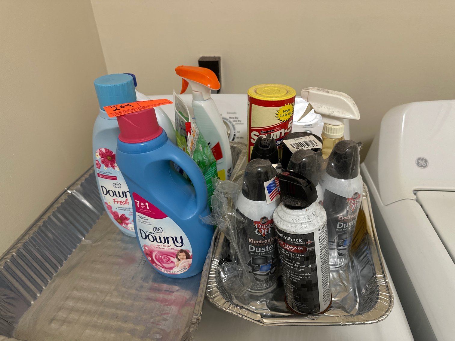 Image for Contents on metal card and dryer