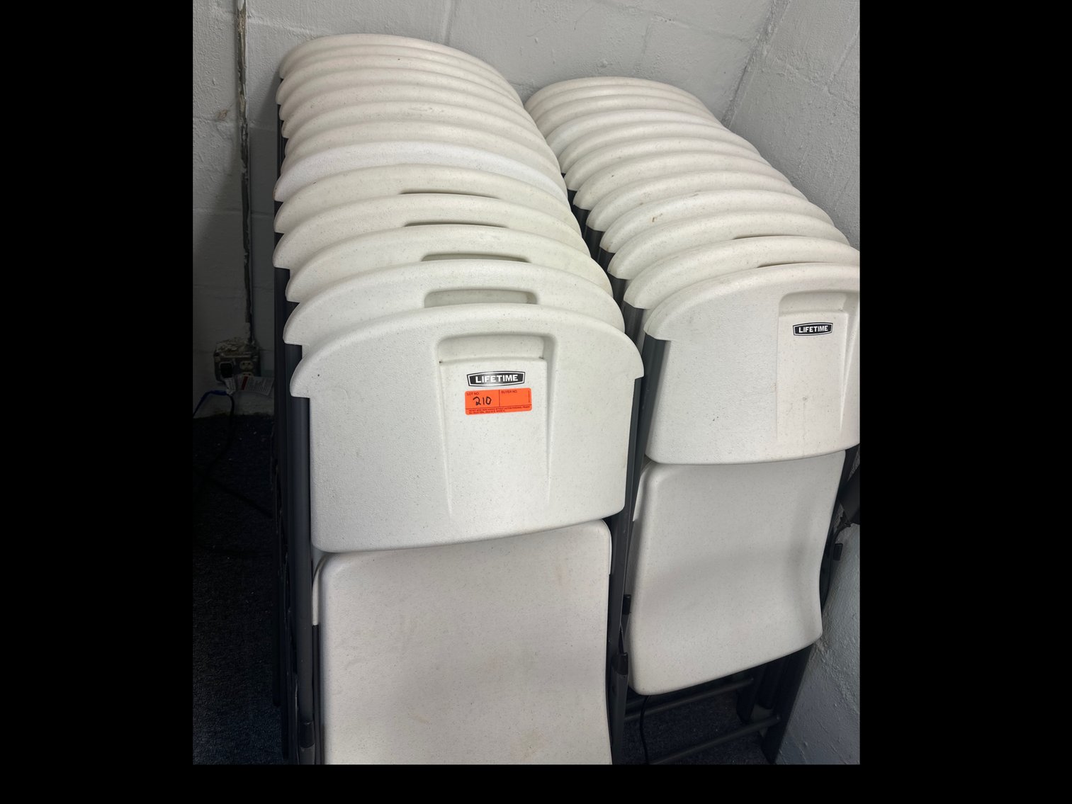 Image for Lifetime folding chairs