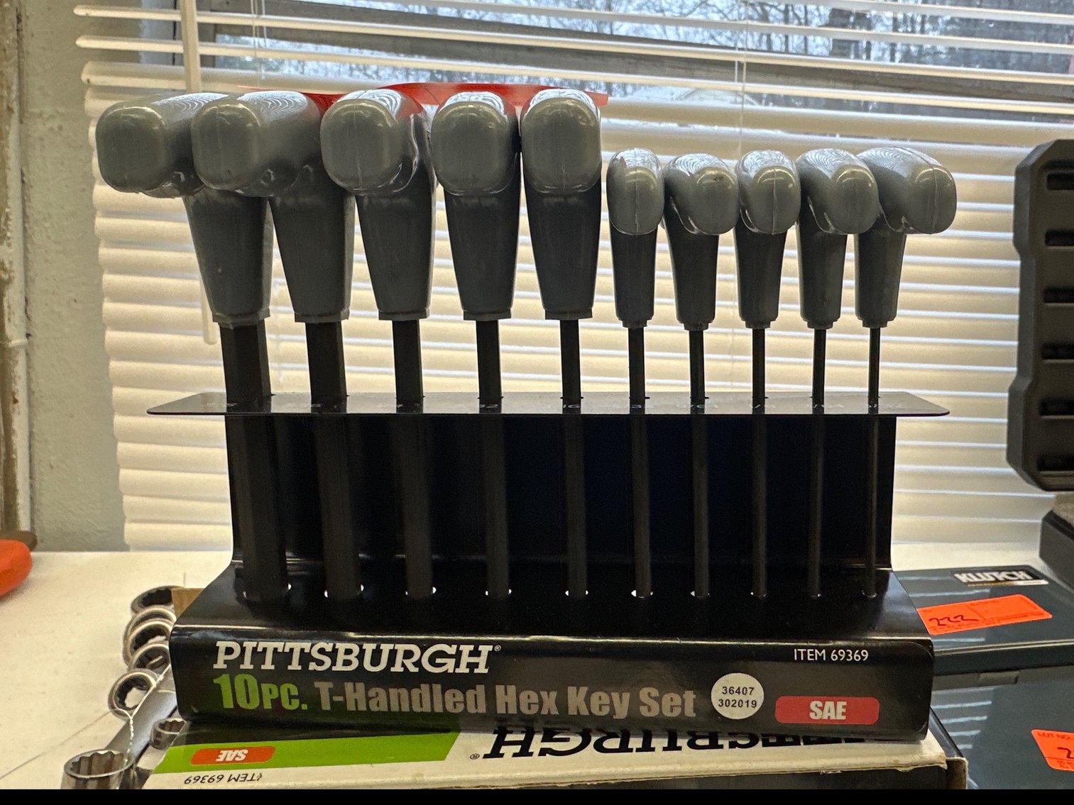 Image for Pittsburgh 10 piece T handle hex key set