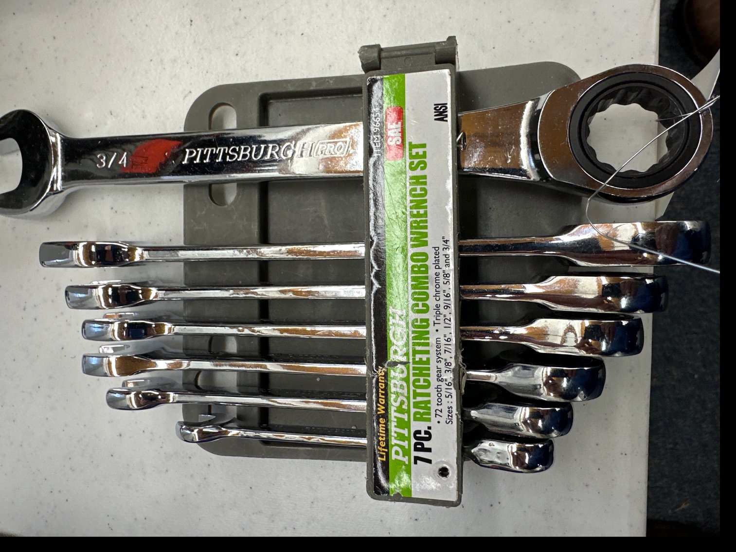 Image for Pittsburgh ratcheting wrench set