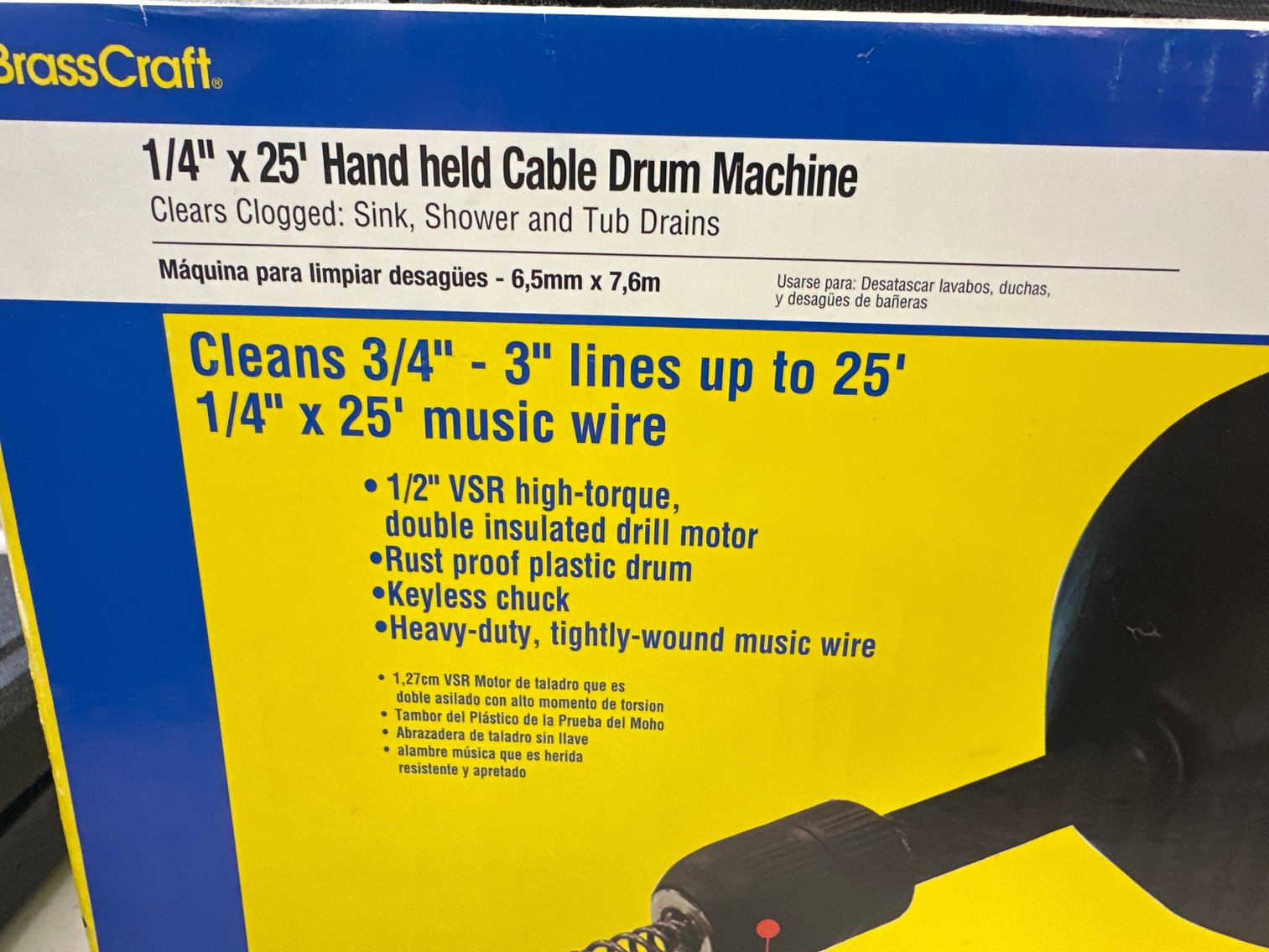 Image for Brass Craft handheld cable drum machine
